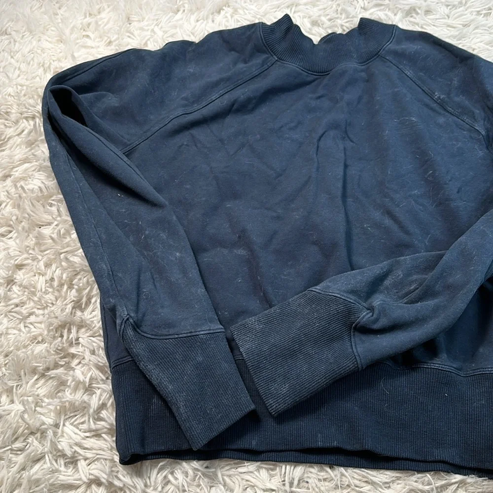 Lululemon Ready to Roll Crew *Dye Acid Rubber Dye True Navy